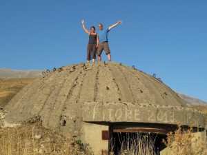 Tiggerbird bunker pose Albania
