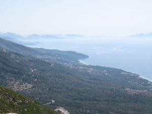 Adriatic coastal view from Albania
