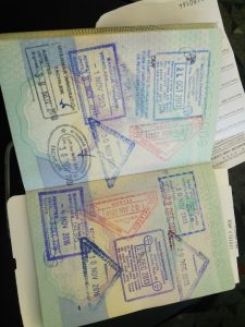 South East Asia passport stamps