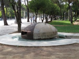 bunker in Tirana park
