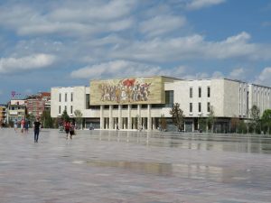skenderbej square tirana museum view