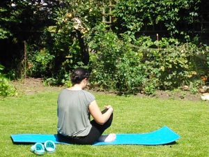 meditation with crocs