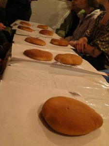 Moroccan knobz bread table view