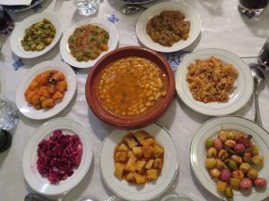 olives zaalouk eggplant/aubergine salads and dips