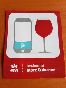 less internet more cabernet sticker